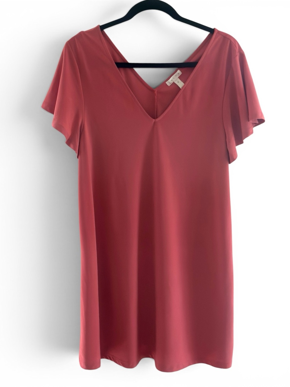 Leith Pink Sheath Dress medium V neck V back